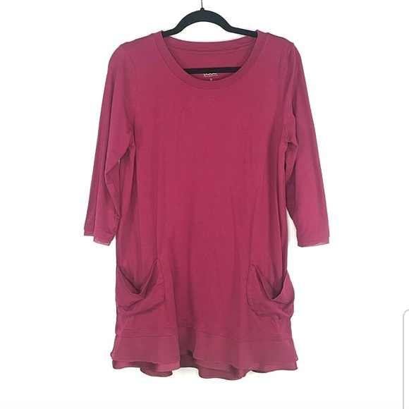 LOGO by Lori Goldstein Tops - LOGO by Lori Goldstein Knit Top with Chiffon Trim LOGO by Lori Goldstein Tops - LOGO by Lori Goldstein Knit Top with Chiffon Trim